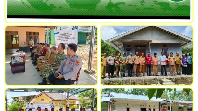 Koramil 431-01/Jebus Hadiri Peresmian 5 Unit RTLH di Desa Cupat