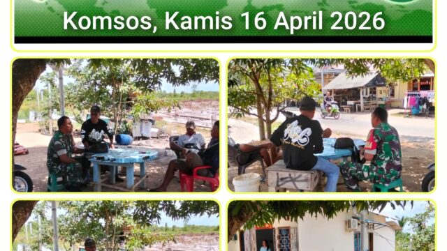 Pererat Tali Silaturahmi, Babinsa Koramil 431-01/Jebus Sambangi Warga Binaan